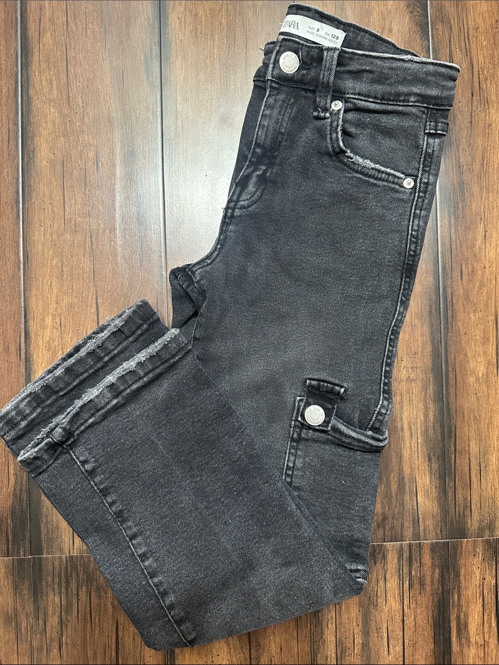 ZARA GIRL DISTRESSED DENIM JEANS